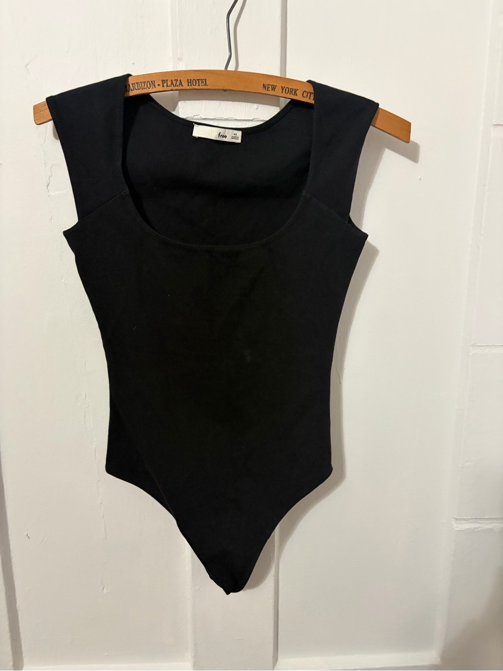 Aritzia Wilfred label black tank top bodysuit